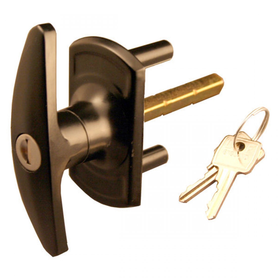 Wickes / B&Q Thandle Garage Door Lock 75mm Shaft by UK Garage Door Parts